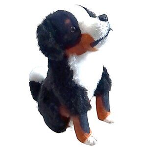 Wild Republic Rescue Dog Bernese Mountain Dog Plush Toy with Barking Sound 6.5"